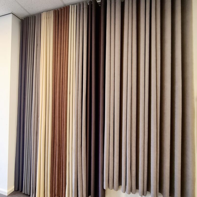 Een voorbeeld van onze thermische overgordijnen in onze winkel
